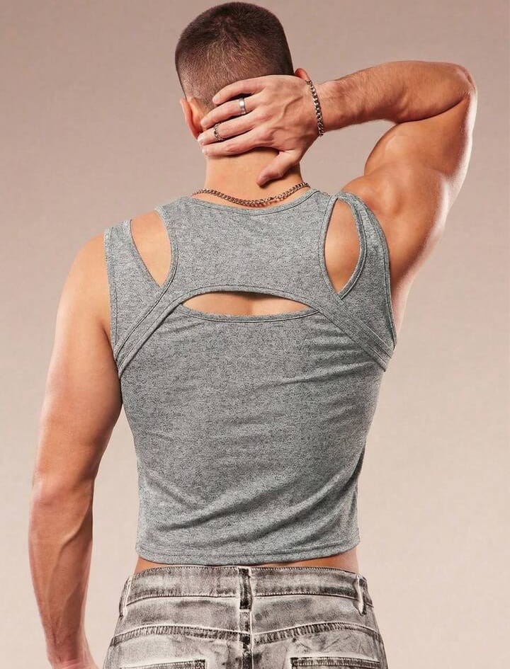 Men's Solid Color Minimalist Casual Sleeveless Tank Top
